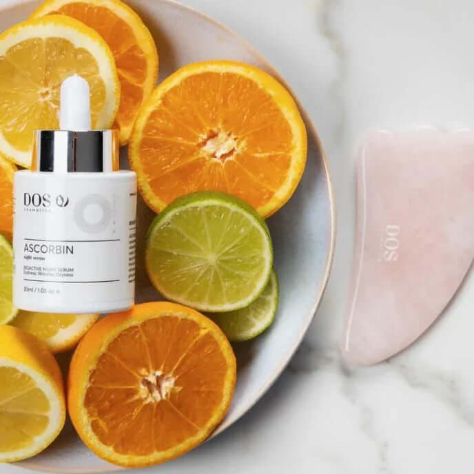 ULTIMATE GLOW BEAUTY KIT | Gua Sha Tool with Ascorbin Night Serum for Glowing skin - DOS Cosmetics
