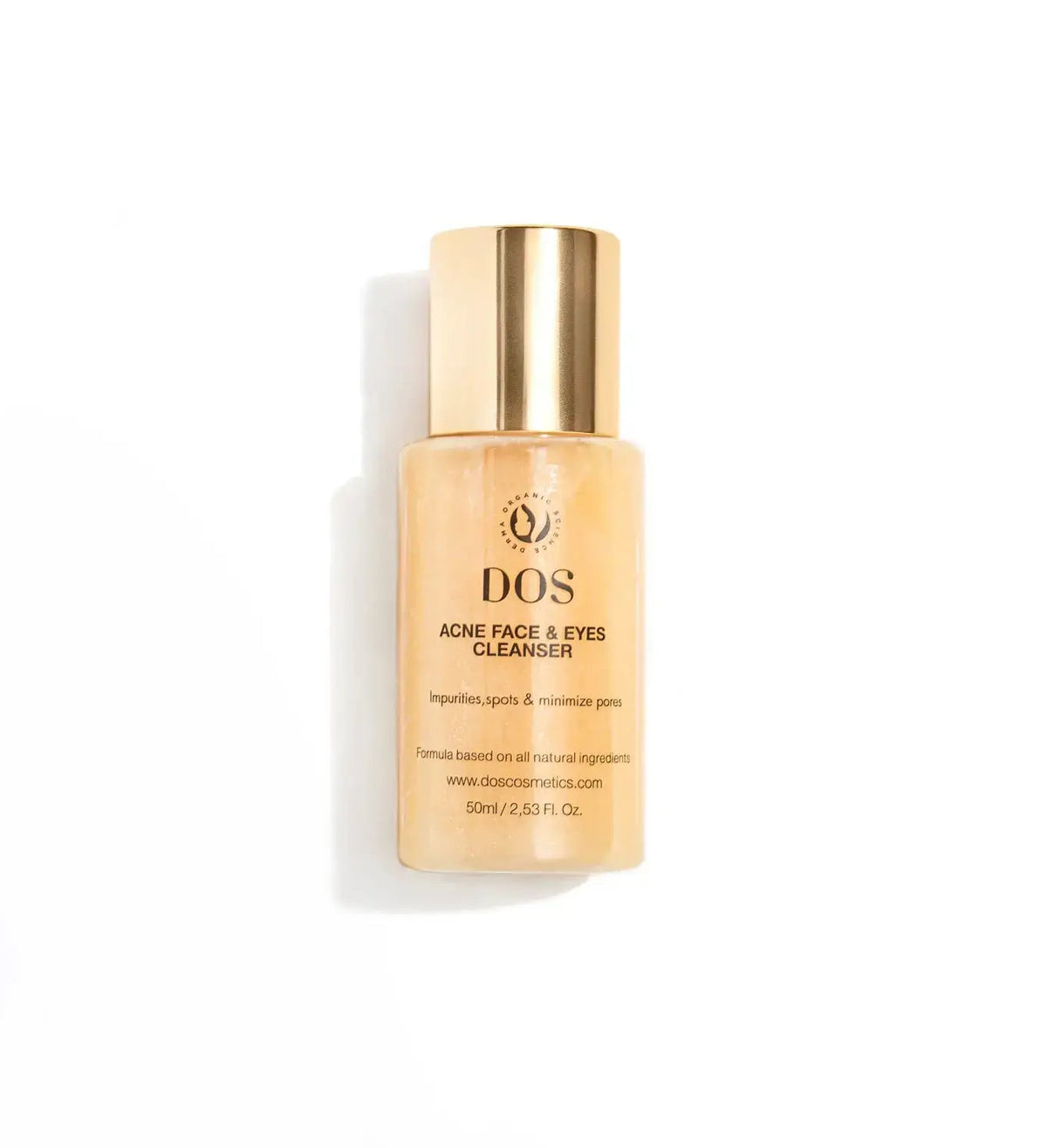 Skincare bottle labeled &