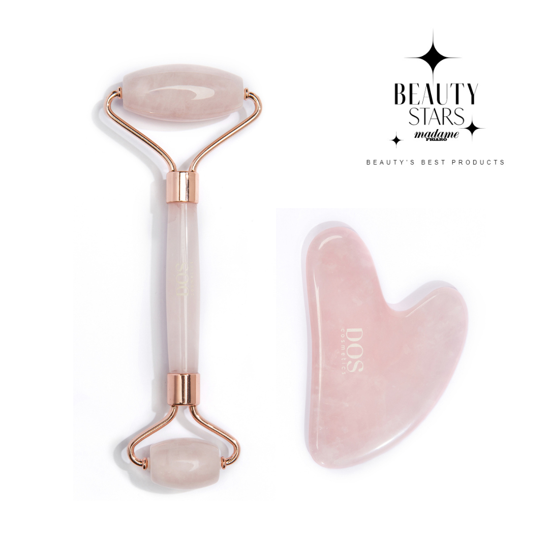 FACIAL ROLLER WITH GUA SHA