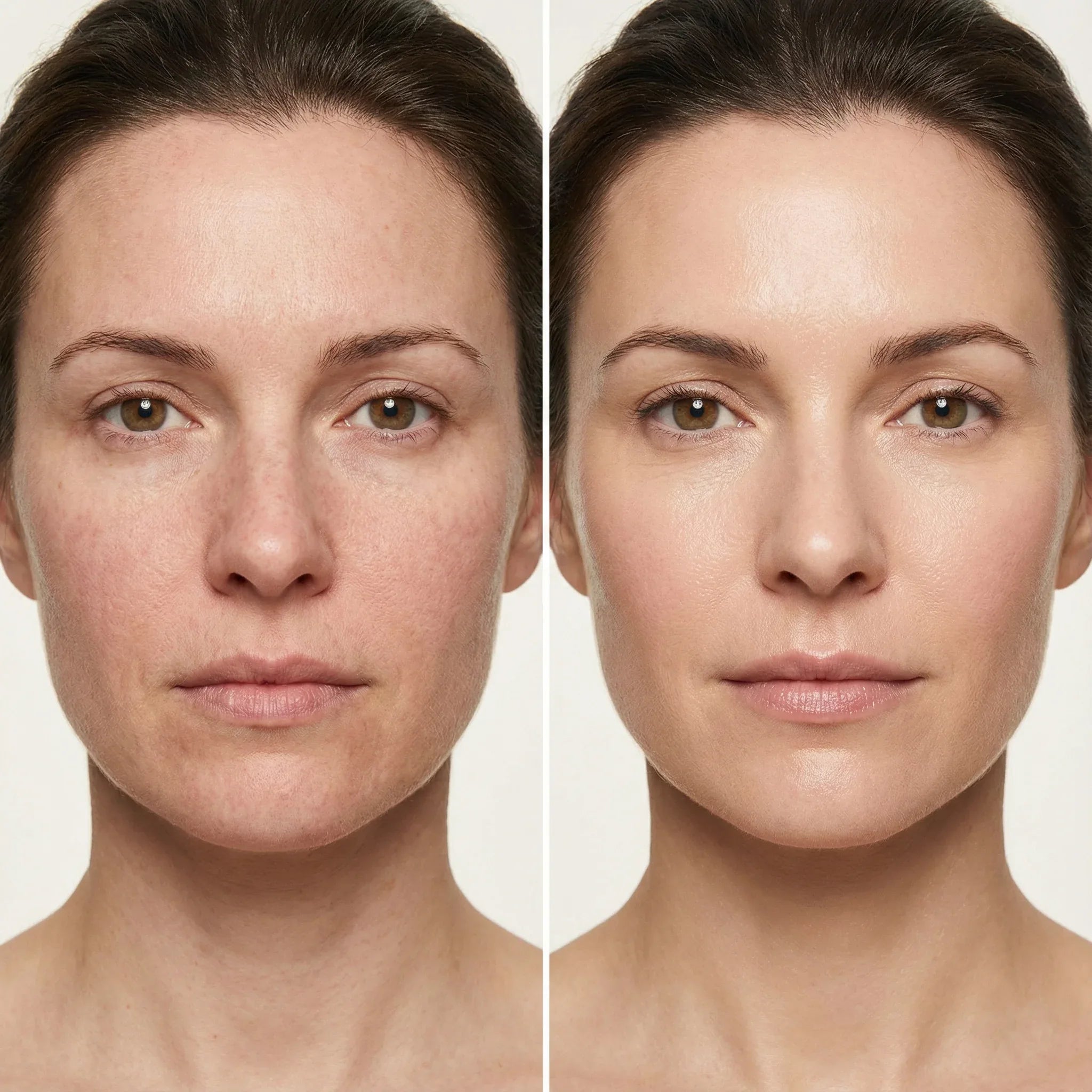 Before and after with DOS Cosmetics Hyaluronic Day cream