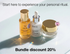 Three skincare products on a reflective surface with promotional text. Pigmentation protocol of dos cosmetics